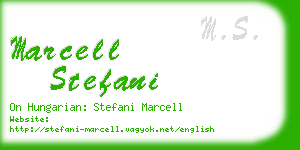 marcell stefani business card